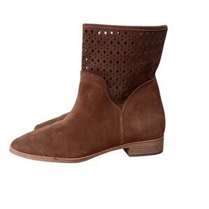 Michael Kors Ankle Boots Womens 8M Brown Sunny Cognac Suede